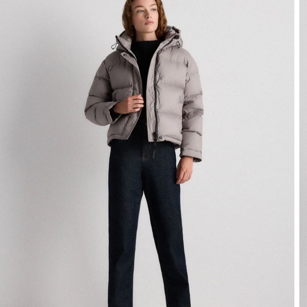 Responsible Down Cropped Puffer Jacket (worn only in photo shoot)